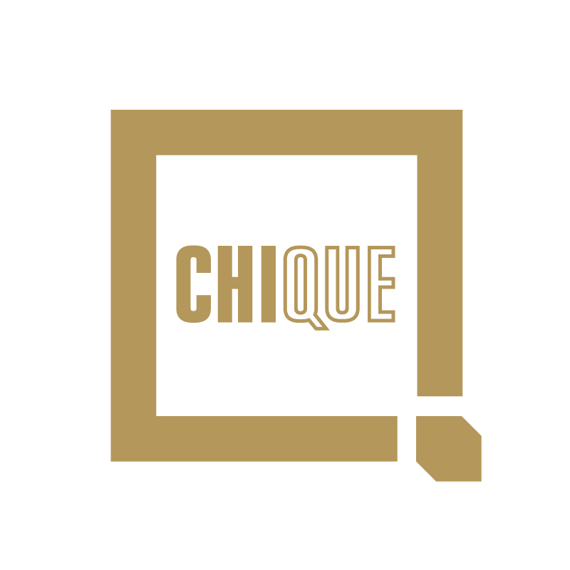 Chique logo round gold transp x